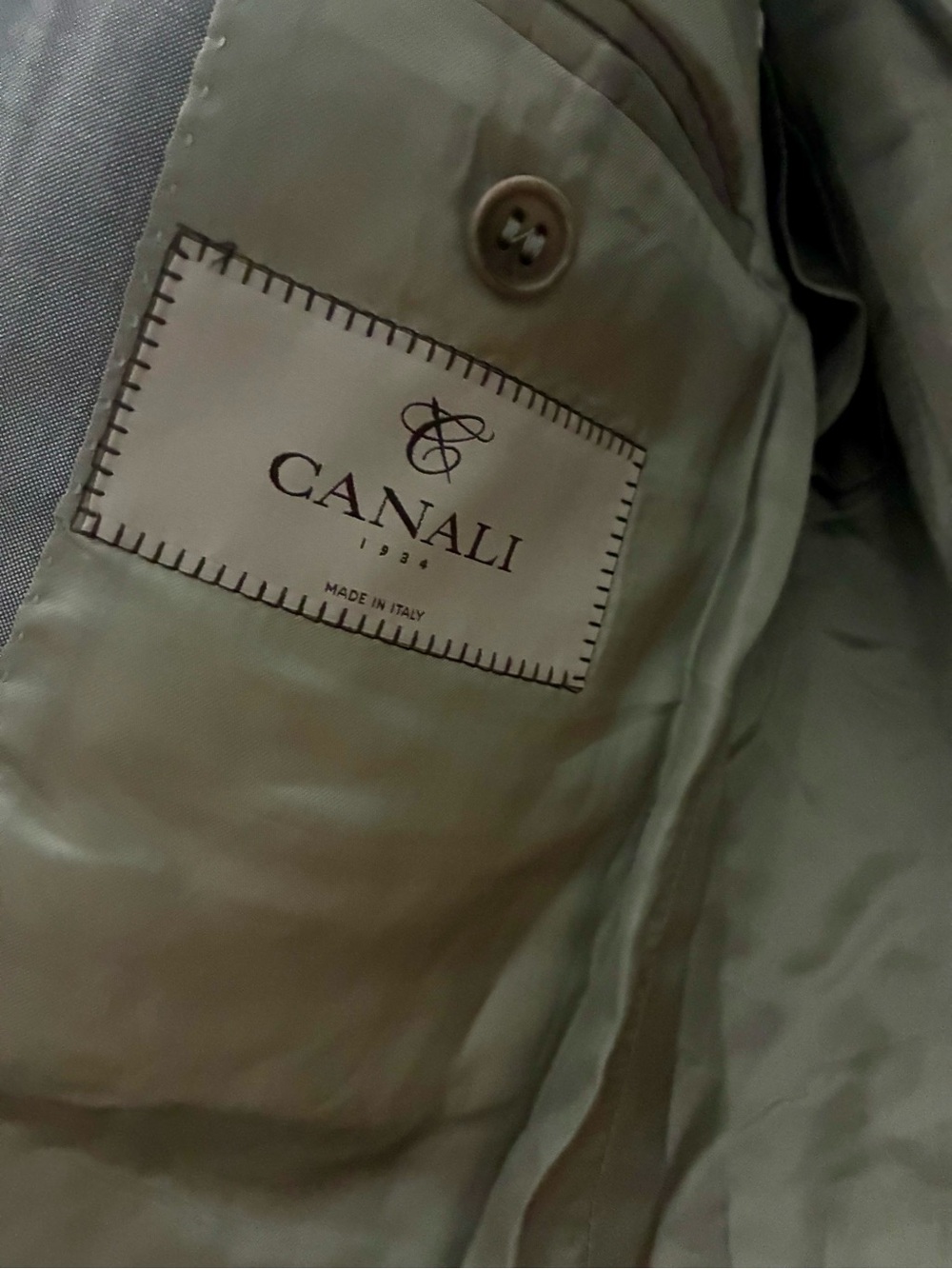 Canali Slate Gray Two-Button Men's Blazer - Picture 2 of 5